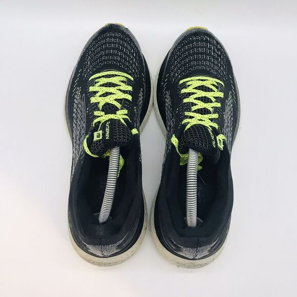 Brooks Glycerin 19 Running Shoe Mens 10D Black Green Lace Up Sneaker 1103561D050 - Picture 6 of 11